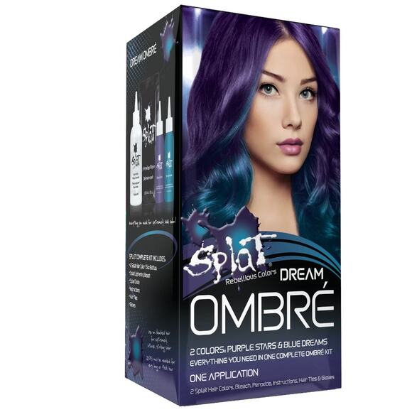 4/$20 Splat Original Complete Kit With Bleach & Peroxide Ombre Dream Hair Color - Picture 1 of 1